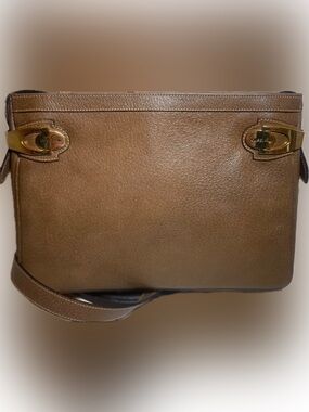 GUCCI Vintage Knight Brown Leather Crossbody or Shoulder Bag. Very good vintage